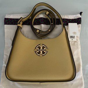 Tory Burch Small Miller Hobo/Crossbody-NWTR-Beeswax